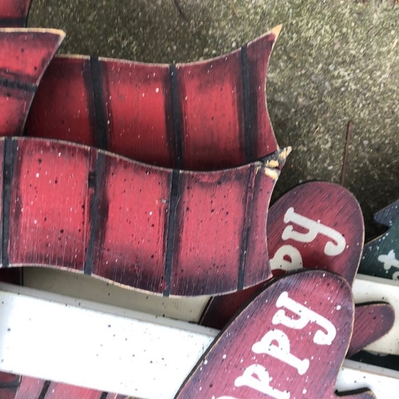 Happy Holidays Snowman outdoor Christmas sign decor - Picture 6 of 8